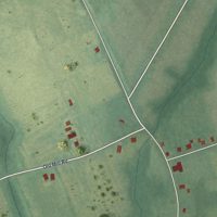 Second close-up of the map of Othello, New Jersey print showing more streets and buildings