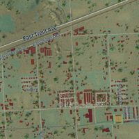 Second close-up of the map of Otis Orchards-East Farms, Washington print showing more streets and buildings