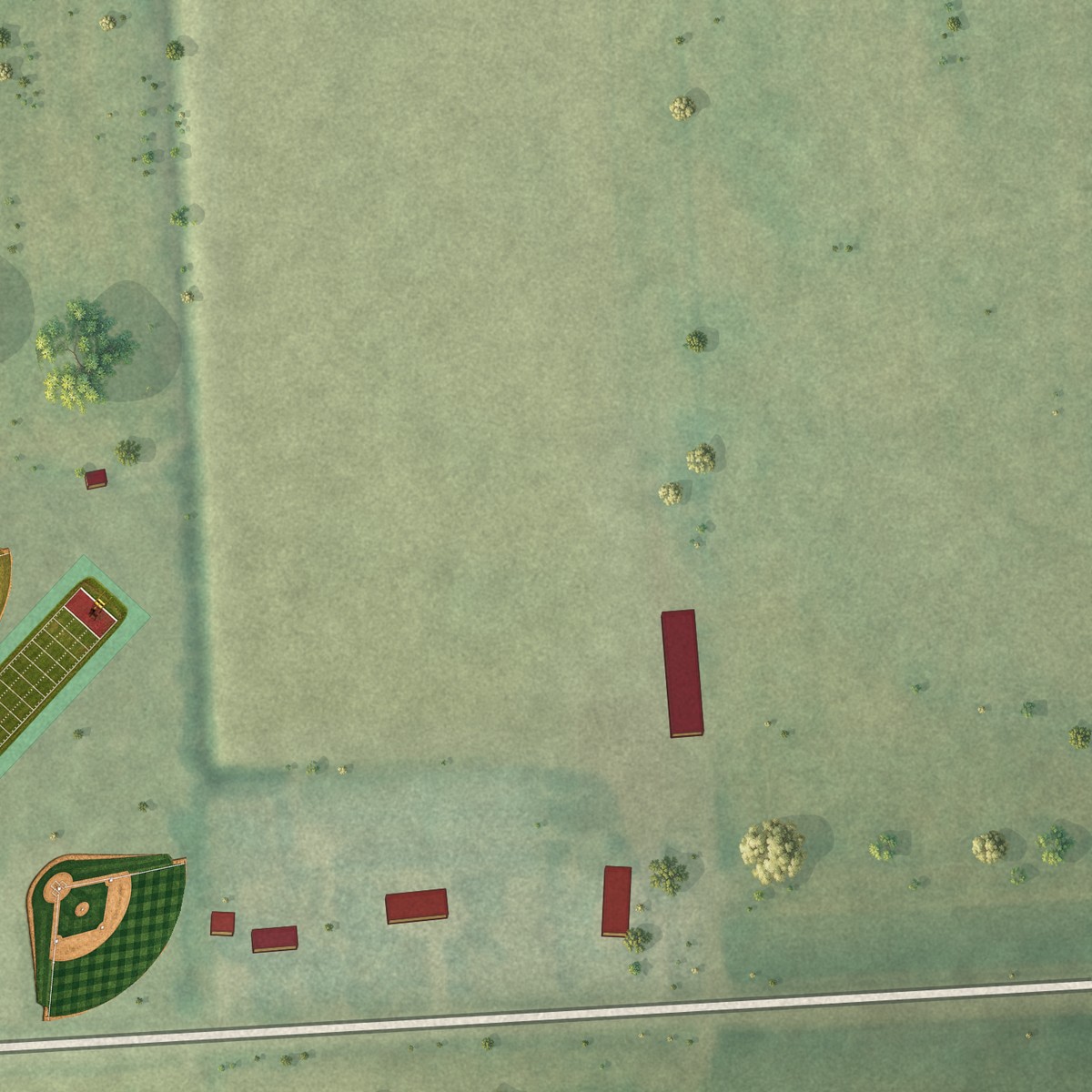 Second close-up of the map of Owendale, Michigan print showing more streets and buildings