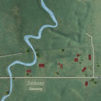 Second close-up of the map of Paac Ciinak, Wisconsin print showing more streets and buildings