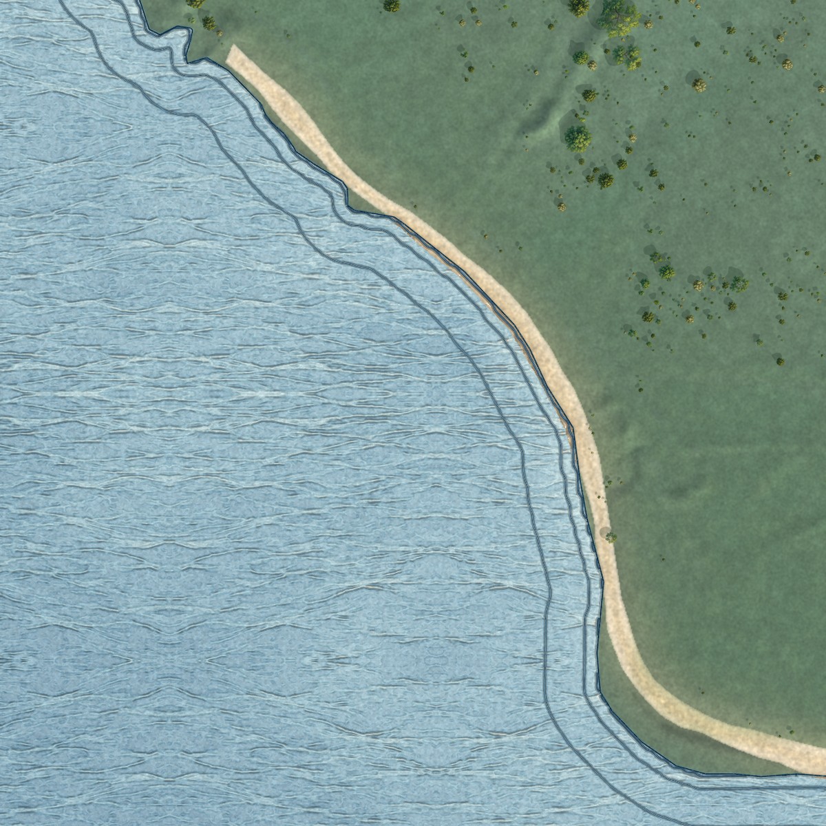 Second close-up of the map of Pakala Village, Hawaii print showing more streets and buildings