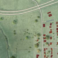 Second close-up of the map of Palmyra, Nebraska print showing more streets and buildings