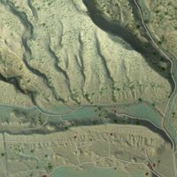 Second close-up of the map of Park Center, Colorado print showing more streets and buildings