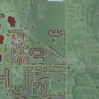 Second close-up of the map of Park, Ottawa County, Michigan print showing more streets and buildings