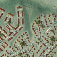 Second close-up of the map of Park Ridge, Virginia print showing more streets and buildings