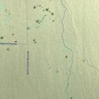 Second close-up of the map of Park Valley, Utah print showing more streets and buildings