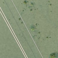 Second close-up of the map of Parker, Washington print showing more streets and buildings