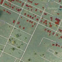 Second close-up of the map of Parksley, Virginia print showing more streets and buildings