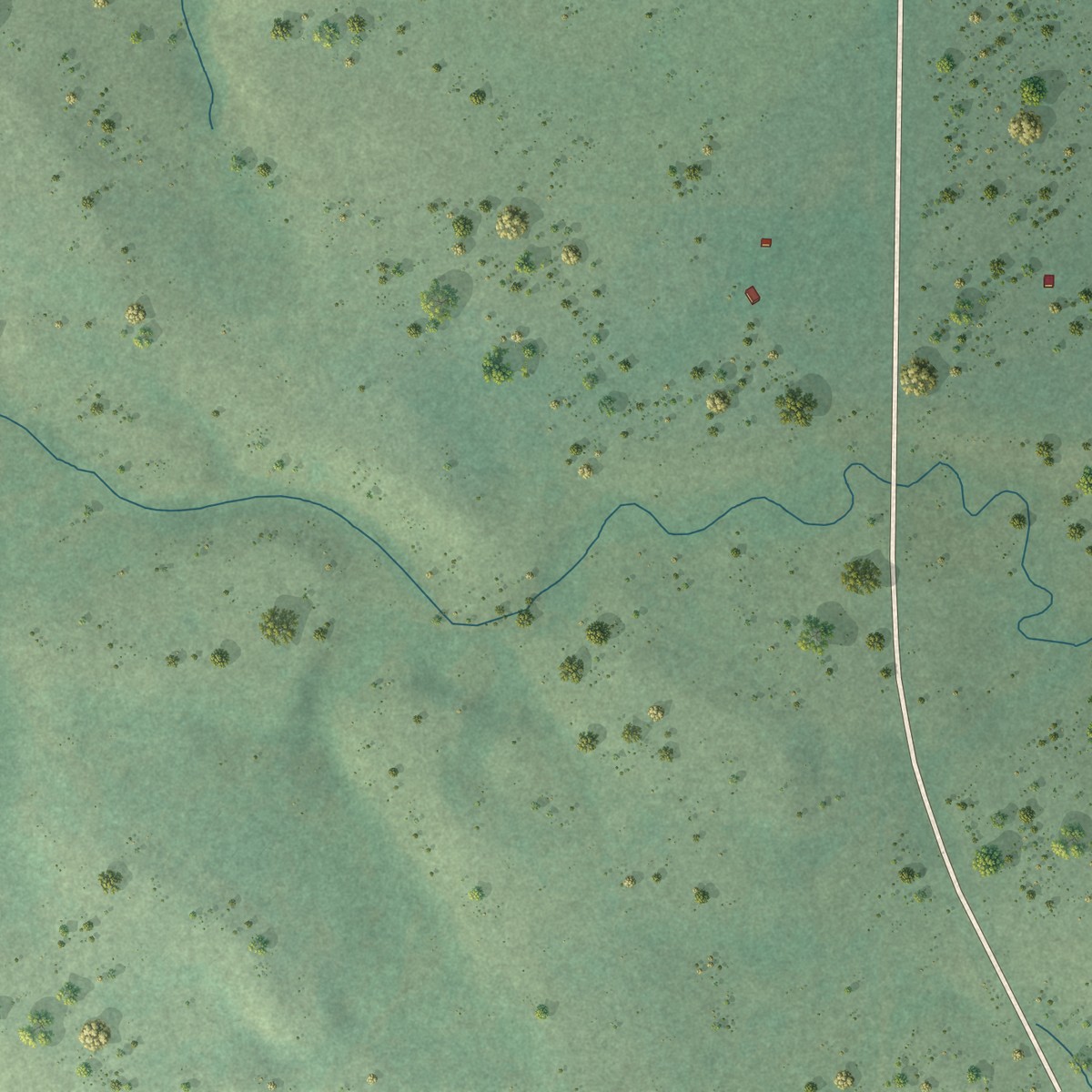 Second close-up of the map of Parmelee, South Dakota print showing more streets and buildings