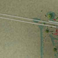 Second close-up of the map of Pascola, Missouri print showing more streets and buildings