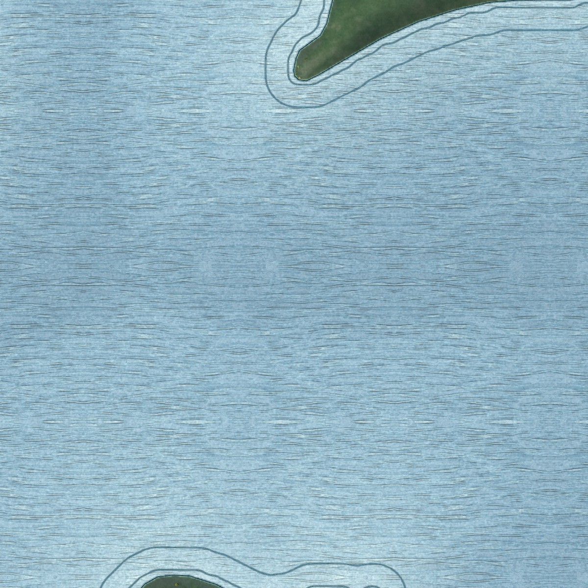 Second close-up of the map of Paul Smiths, New York print showing more streets and buildings