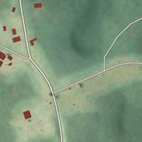 Second close-up of the map of Peak, South Carolina print showing more streets and buildings