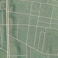 Second close-up of the map of Pen Lucy, Maryland print showing more streets and buildings