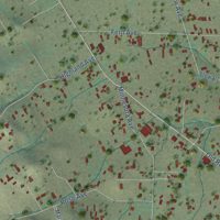 Second close-up of the map of Penngrove, California print showing more streets and buildings