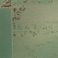 Second close-up of the map of Petronila, Texas print showing more streets and buildings