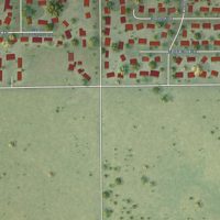 Second close-up of the map of Philo, Illinois print showing more streets and buildings