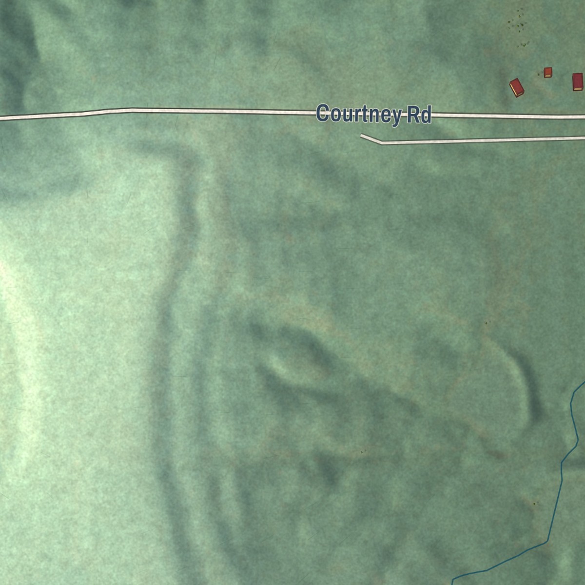 Second close-up of the map of Piedmont, Kansas print showing more streets and buildings