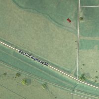 Second close-up of the map of Pierceville, Kansas print showing more streets and buildings