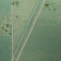 Second close-up of the map of Pierson, Michigan print showing more streets and buildings