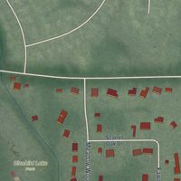 Second close-up of the map of Pigeon Creek, Ohio print showing more streets and buildings