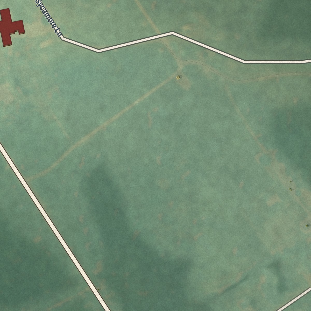 Second close-up of the map of Pine Glen, Pennsylvania print showing more streets and buildings