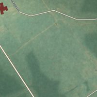 Second close-up of the map of Pine Glen, Pennsylvania print showing more streets and buildings