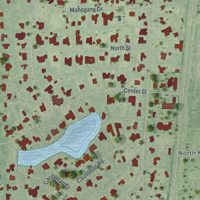 Second close-up of the map of Pine Ridge, Collier County, Florida print showing more streets and buildings