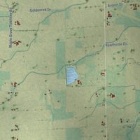 Second close-up of the map of Pittsfield, Wisconsin print showing more streets and buildings
