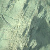 Second close-up of the map of Plainfield, New Hampshire print showing more streets and buildings