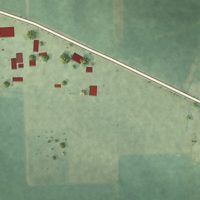 Second close-up of the map of Plainview, Iowa print showing more streets and buildings