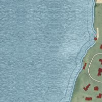 Second close-up of the map of Plandome, New York print showing more streets and buildings