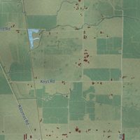 Second close-up of the map of Pleasant Grove, California print showing more streets and buildings