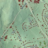 Second close-up of the map of Pleasant Hills, Maryland print showing more streets and buildings