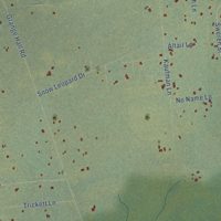Second close-up of the map of Pleasant Valley, Alaska print showing more streets and buildings