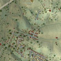 Second close-up of the map of Pleasant Valley, Virginia print showing more streets and buildings