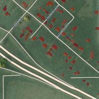 Second close-up of the map of Pleasant View, Indiana print showing more streets and buildings