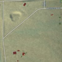Second close-up of the map of Plush, Oregon print showing more streets and buildings