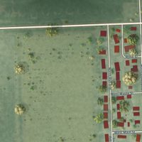 Second close-up of the map of Plymouth, Nebraska print showing more streets and buildings