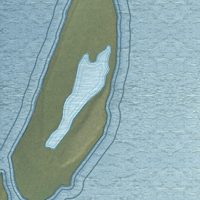 Second close-up of the map of Point Lay, Alaska print showing more streets and buildings