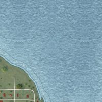Second close-up of the map of Pontoosuc, Illinois print showing more streets and buildings