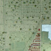 Second close-up of the map of Port Tampa, Florida print showing more streets and buildings