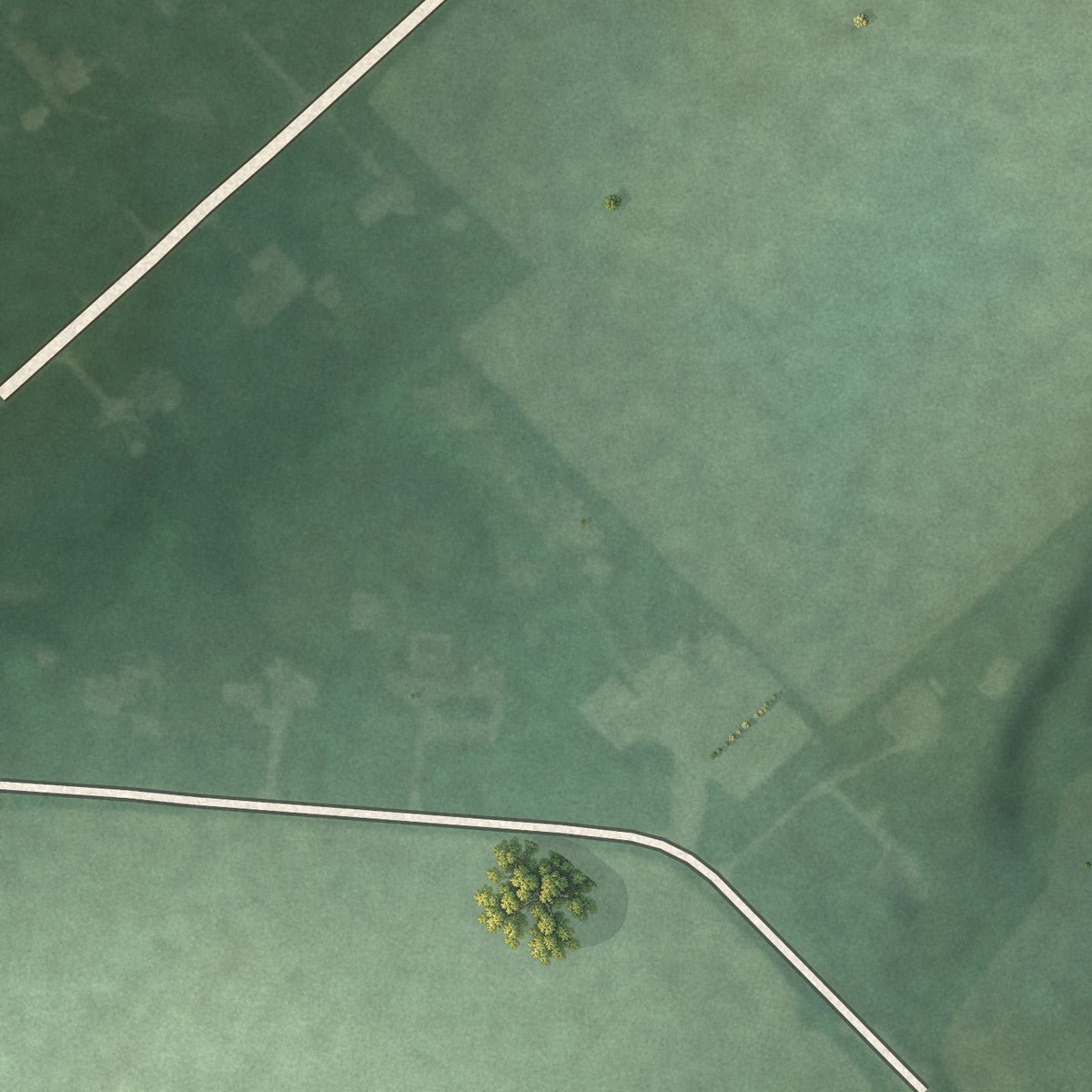Second close-up of the map of Port William, Ohio print showing more streets and buildings