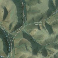 Second close-up of the map of Portage, Potter County, Pennsylvania print showing more streets and buildings