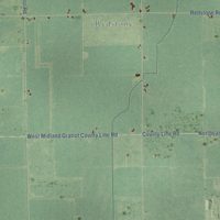 Second close-up of the map of Porter, Midland County, Michigan print showing more streets and buildings