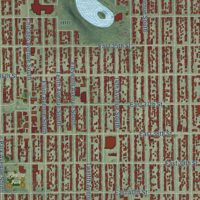 Second close-up of the map of Powderhorn, Minnesota print showing more streets and buildings
