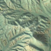 Second close-up of the map of Prairie, Idaho print showing more streets and buildings