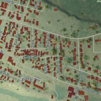 Second close-up of the map of Prophetstown, Illinois print showing more streets and buildings