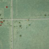 Second close-up of the map of Prosser, Nebraska print showing more streets and buildings