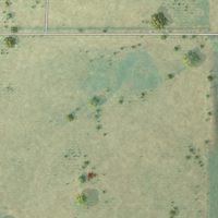 Second close-up of the map of Quail, Texas print showing more streets and buildings