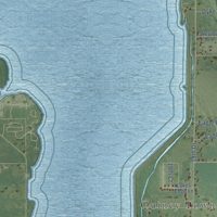 Second close-up of the map of Quincy, Wisconsin print showing more streets and buildings